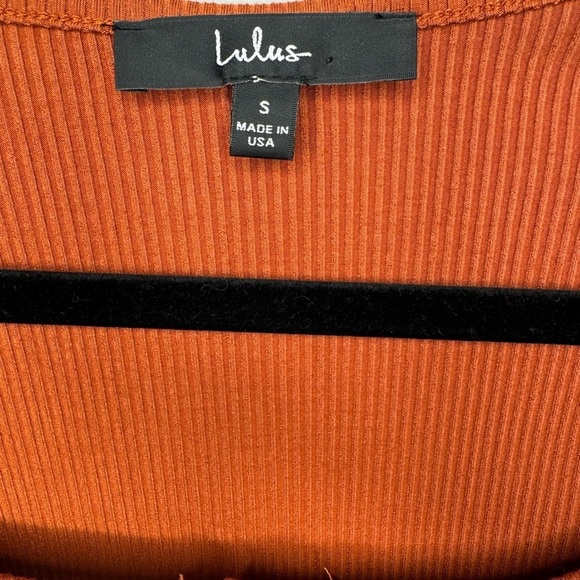 NWOT Lulu's Positive Influence Ribbed Short Sleeve Bodycon Dress, Size Small - Picture 4 of 6